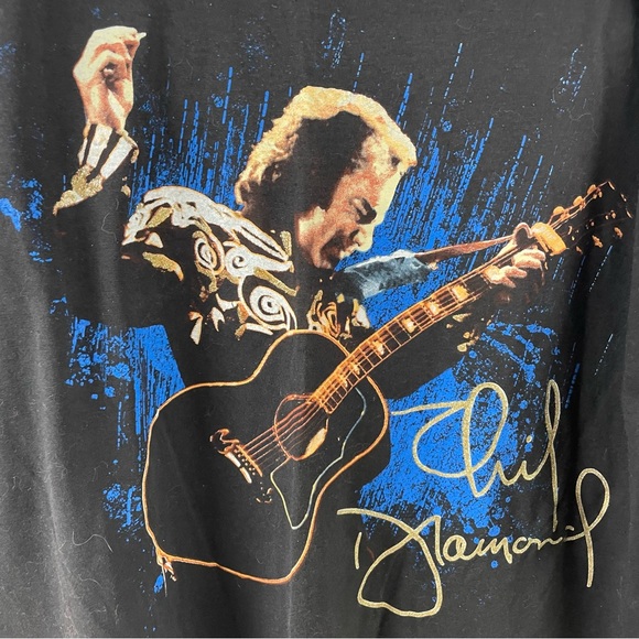 Vintage 90s 1993 Neil Diamond Concert Tour T-Shirt Pop Rock Caroline ONE SIZE - Picture 3 of 7